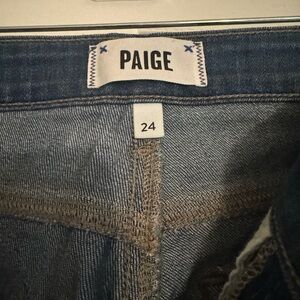 Paige size 24 hoxton crop jeans